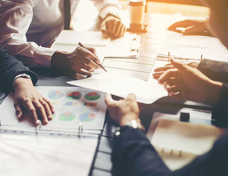 Business People Meeting Design Ideas Concept. business planning Financial Meeting