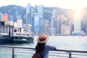 Woman Enjoying Vacation