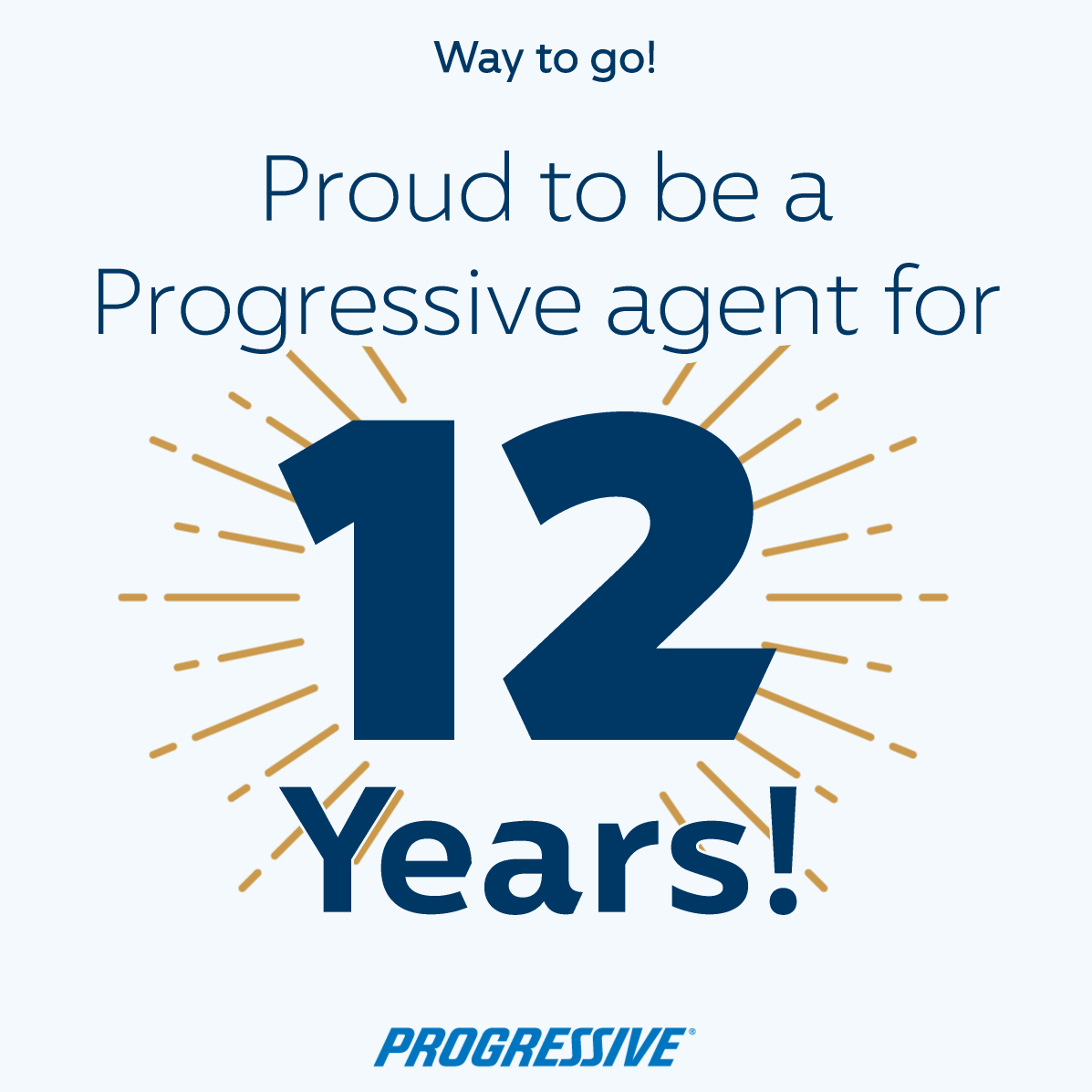 12-Year Progressive Agent Milestone